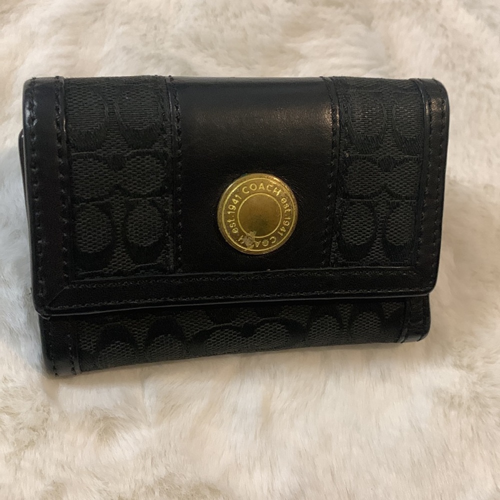 Preloved Coach wallet/card and coin holder
